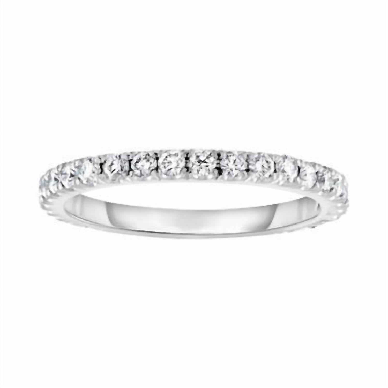 Diana M Jewels - Women's Delicate 1.15 Carat Diamond Eternity Band Ring