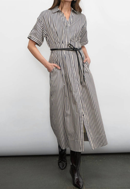 Greylin - Vanisa Stripe Midi Dress