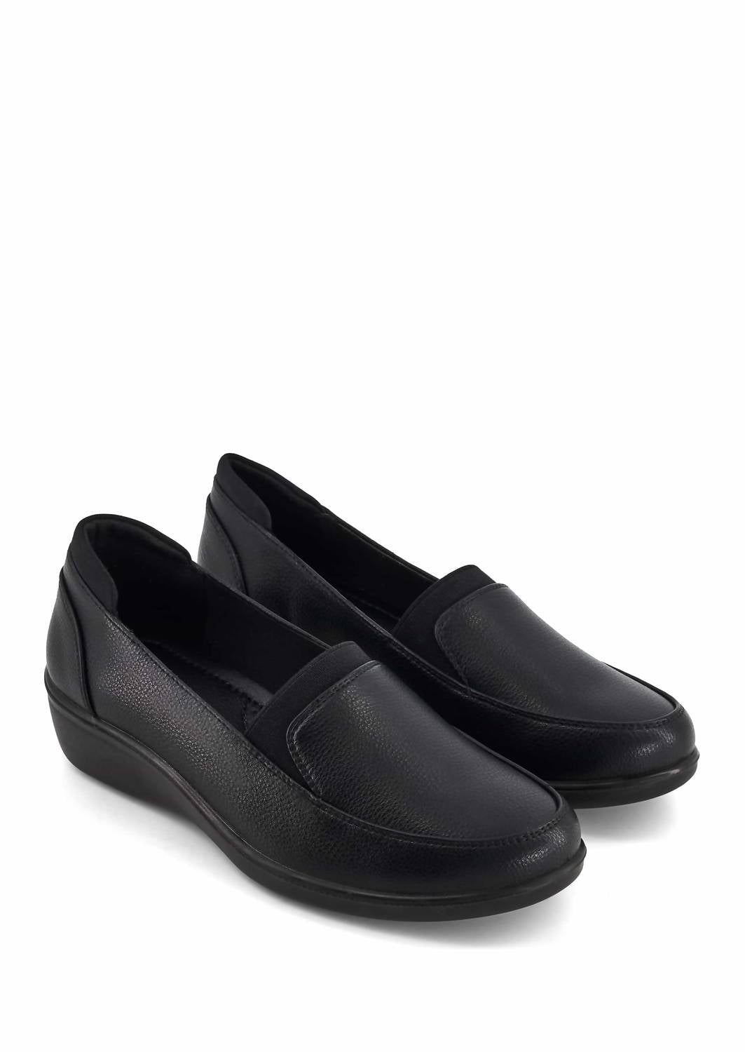 Andrea Women's Wedge Heel Loafer in black - women's flats - view 4