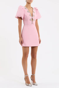 Rebecca Vallance - Harlynn Puff Sleeve Mini Dress