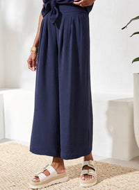 Tribal - Flowy Elastic Waist Crop Pant