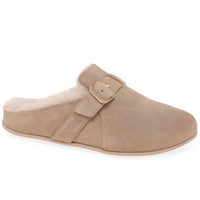 Fitflop - Women's Chrissie Buckle Shearling-lined Suede Slippers