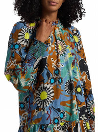 Marie Oliver Irena Floral Minidress in oasis - women's dress - view 5