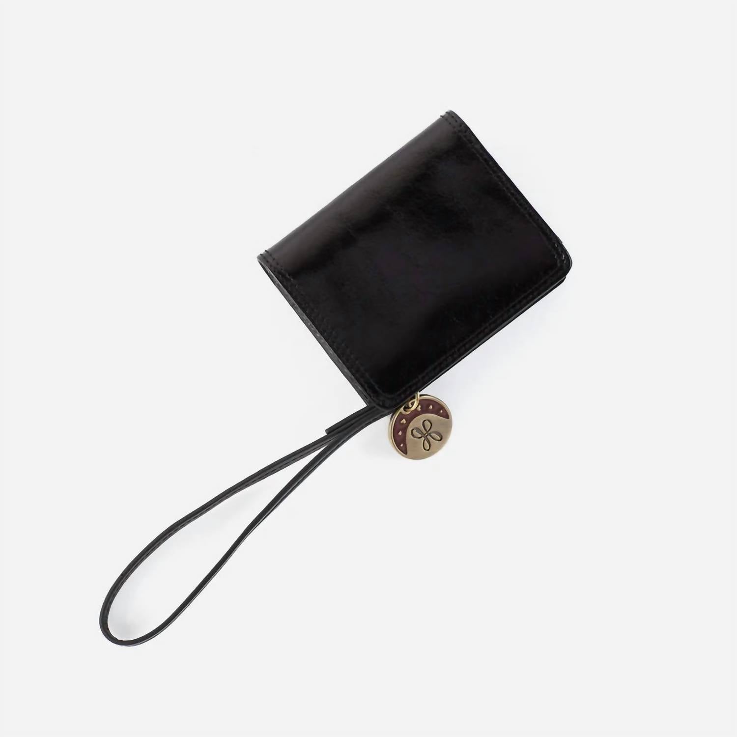 HOBO Women's Coin Purse Wristlet Wallet in black - women's bag