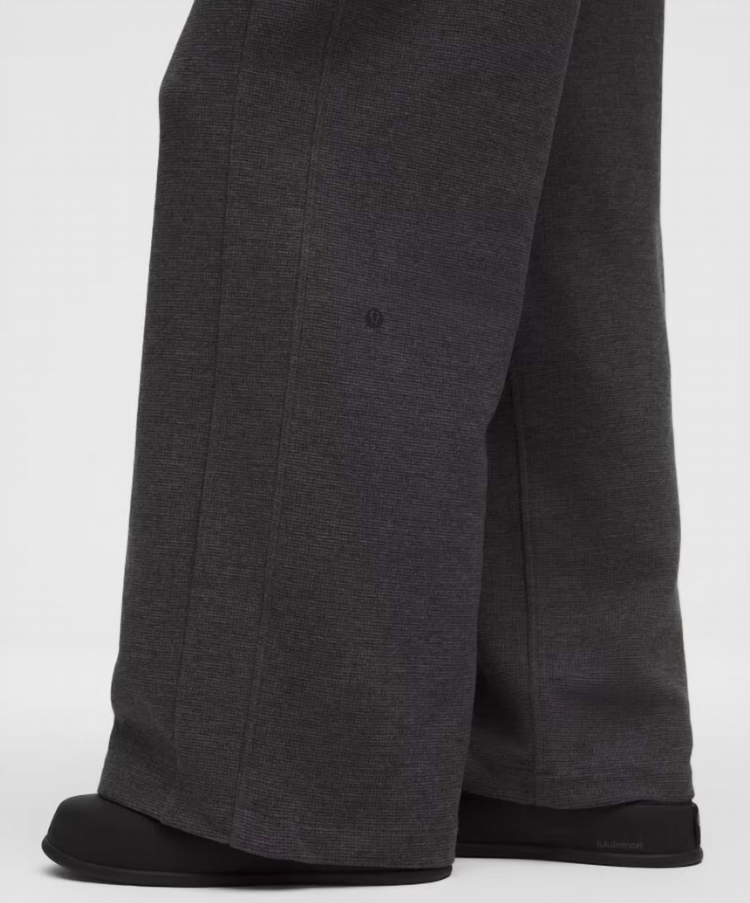 Lululemon - Waffle Scuba Mid Rise Wide Leg Pant