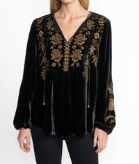 Johnny Was - Nyomi Curved Hem Prairie Blouse
