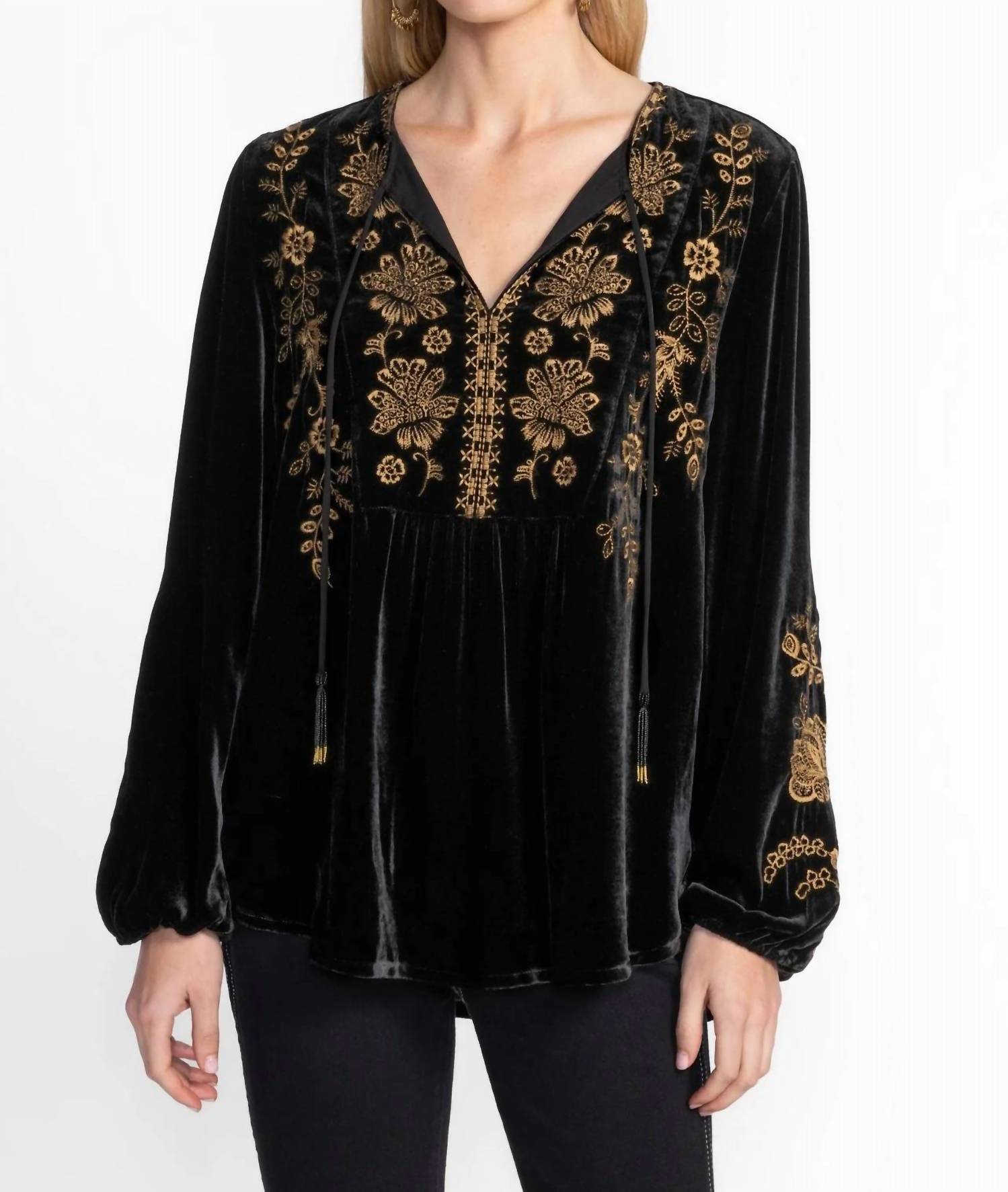 Johnny Was - Nyomi Curved Hem Prairie Blouse