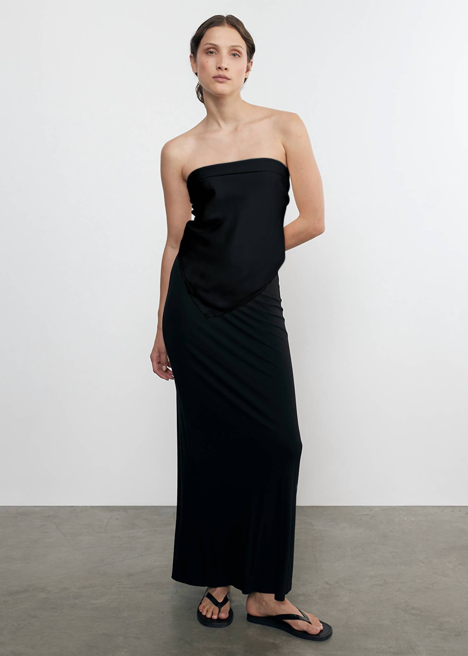 Enza Costa - FLUID TWILL SCARF TOP