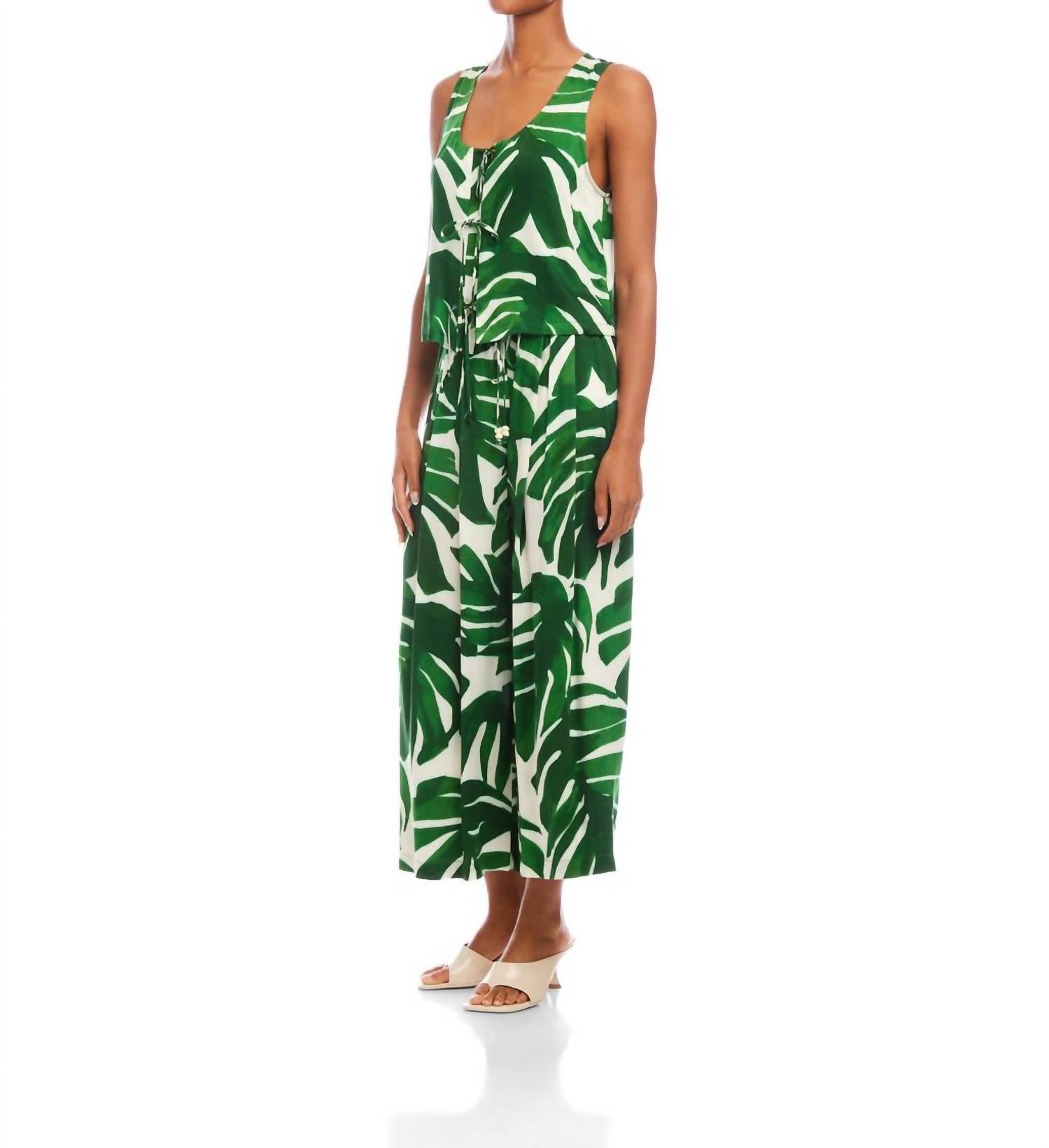 Fifteen Twenty - Emery Tie Front Sleeveless Top