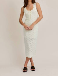 Le Lis - Pointelle Sweater Midi Dress