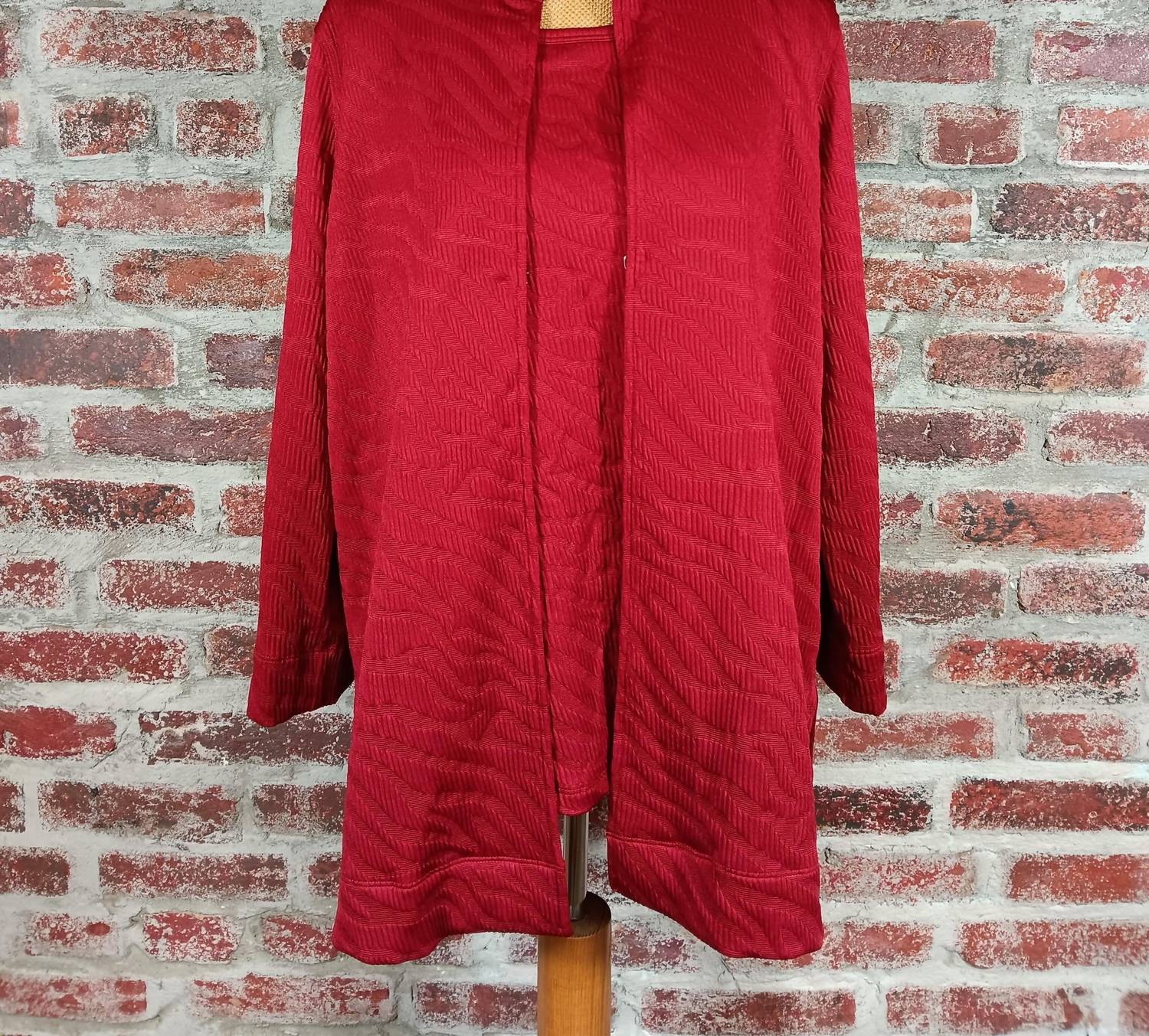 Multiples - Women's 3/4 Sleeve Open Front Jacket And Tank Set