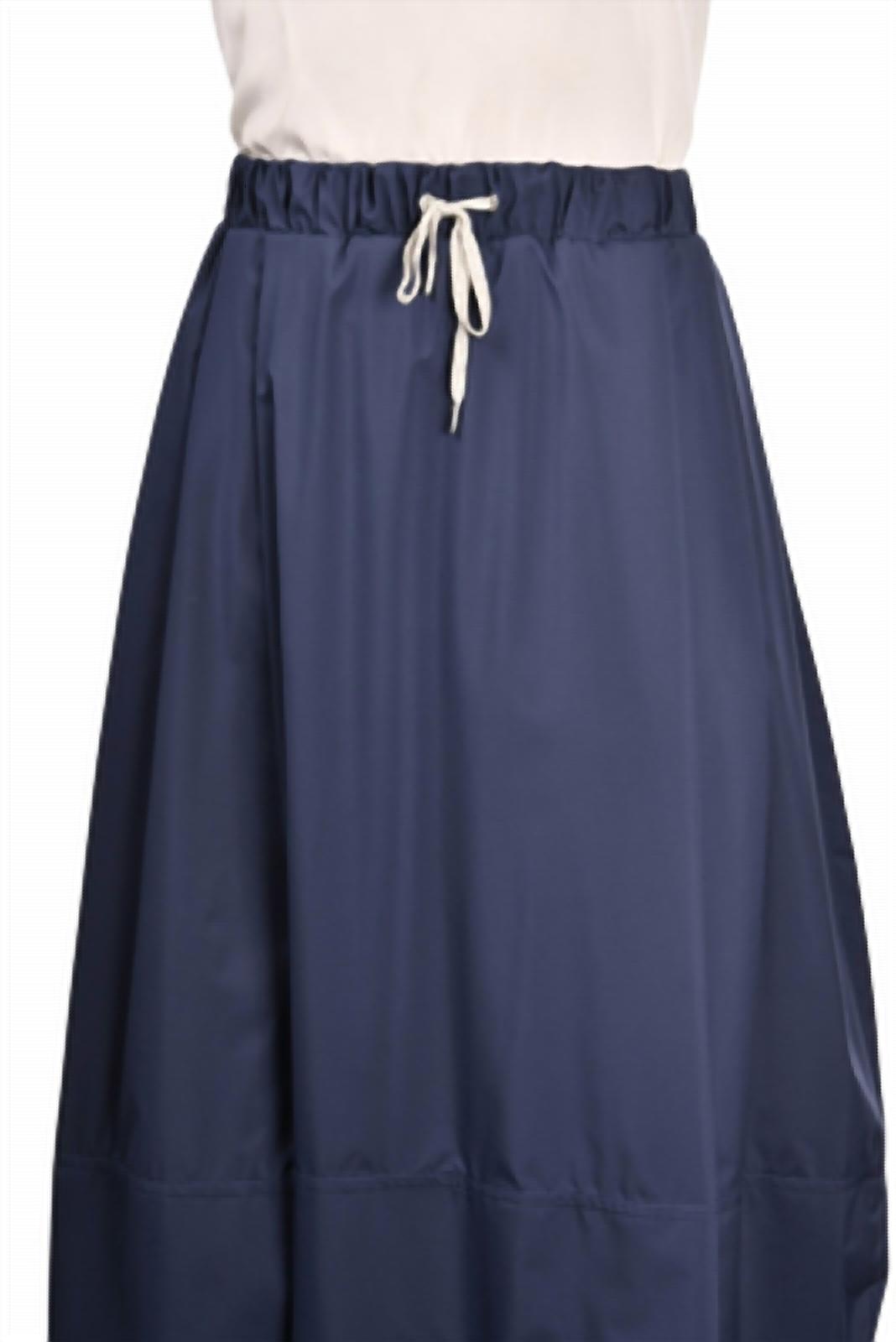 Gran Sasso Balloon Midi Skirt in navy - women's skirt - view 4