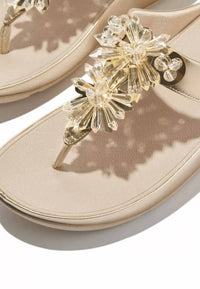 Fitflop - Women's Rumba Metallic Beaded Top Post Sandal