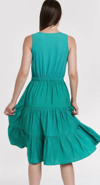 Another Love - Sleeveless Tank Dress Tiered Skirt