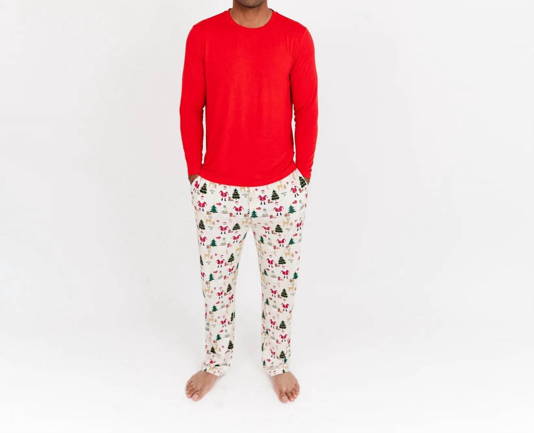 Emerson And Friends - Cozy Christmas Bamboo Relaxed Lounge Pajama Pants