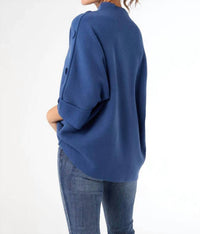 Coco + Carmen - Heavenly Luxe Elbow Sleeve Funnel Neck Sweater