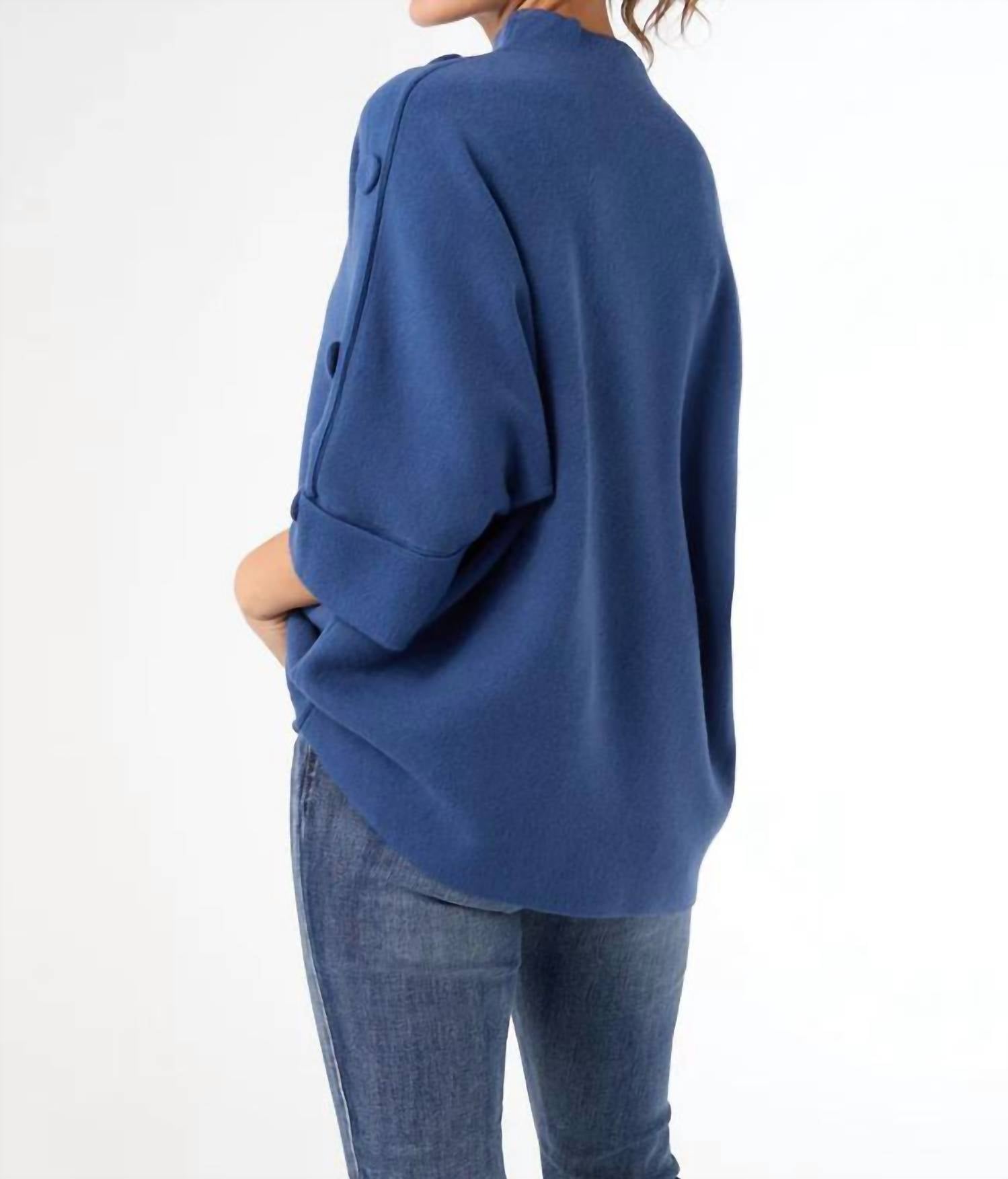 Coco + Carmen - Heavenly Luxe Elbow Sleeve Funnel Neck Sweater
