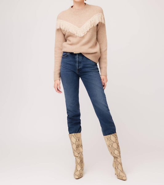 Fifteen Twenty - Fringe Long Sleeve Sweater