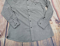 F/X Fusion Men's Long Sleeve Waffle Shirt in gray - men's shirt