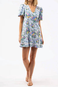 SMITH & QUINN Women's James Mini Dress in coastal ikat - women's dress
