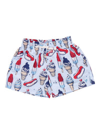 Pink Chicken - Boy's Summer Treats Swim Trunks