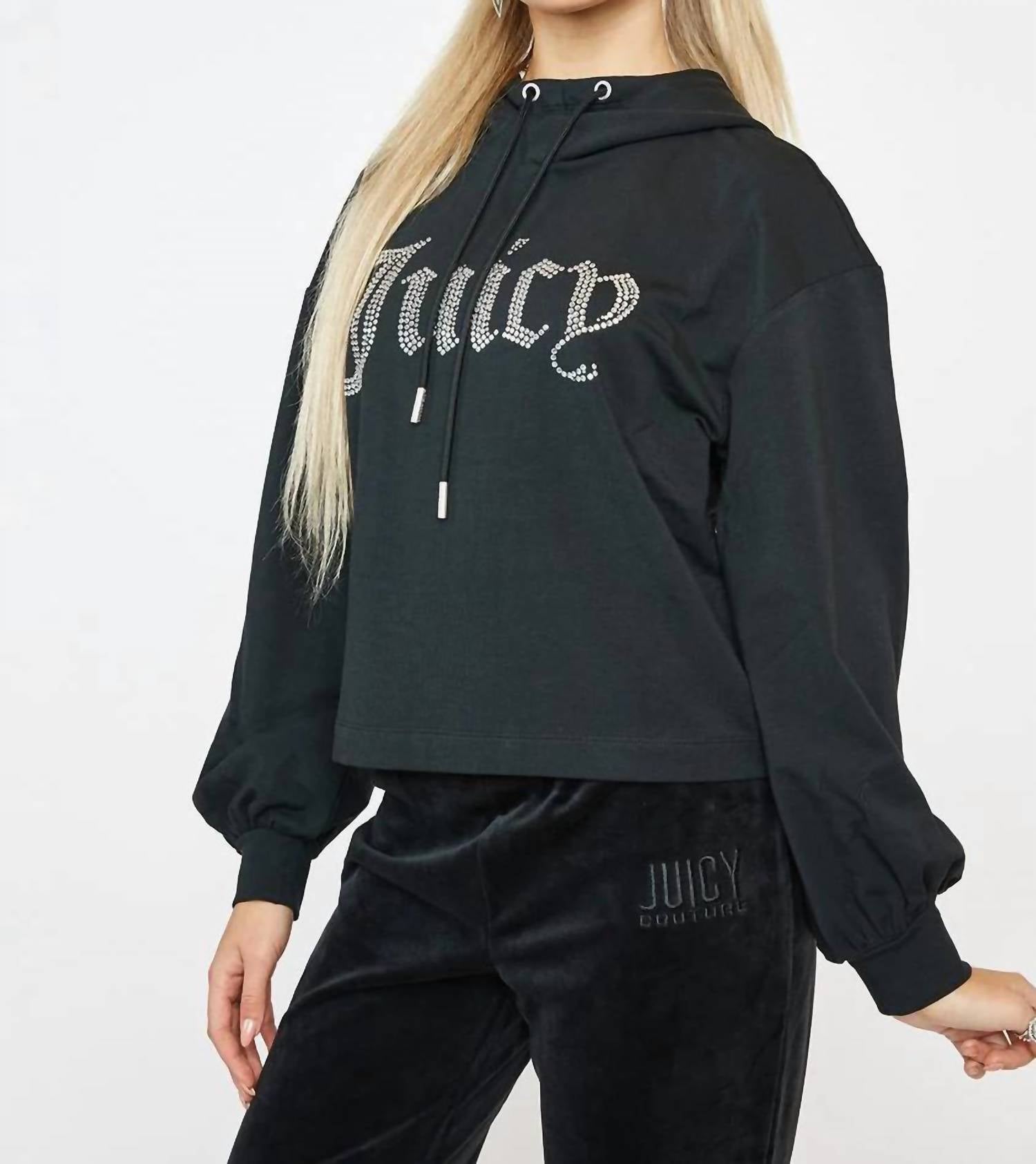 Juicy Couture - Big Bling Balloon Sleeve Hoodie