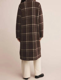 Z Supply - Long Plaid Knit Coat