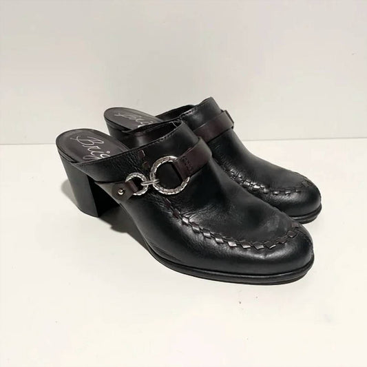 Brighton - Women's Gemini Mules Leather Heel