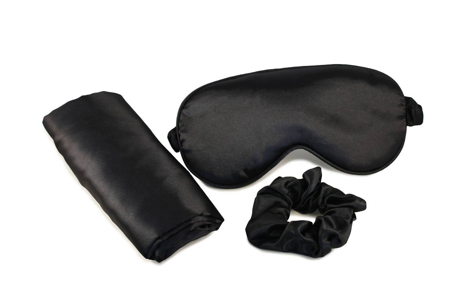 Morning Glamour - Ultimate Sleep Satin Pillowcase, Eye Mask And Scrunchie Set