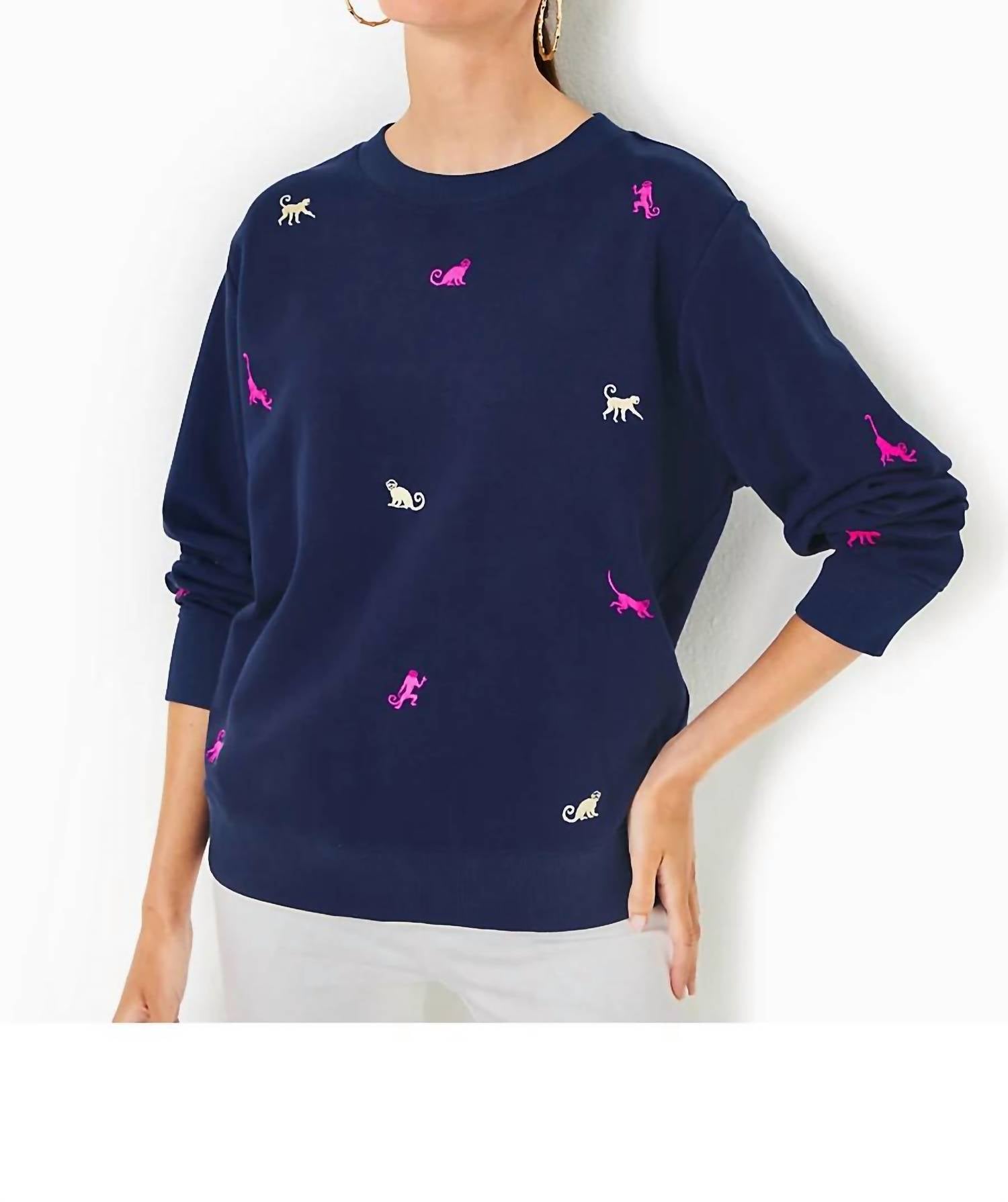 Lilly Pulitzer - Monkey Half Drop Ballad Sweatshirt