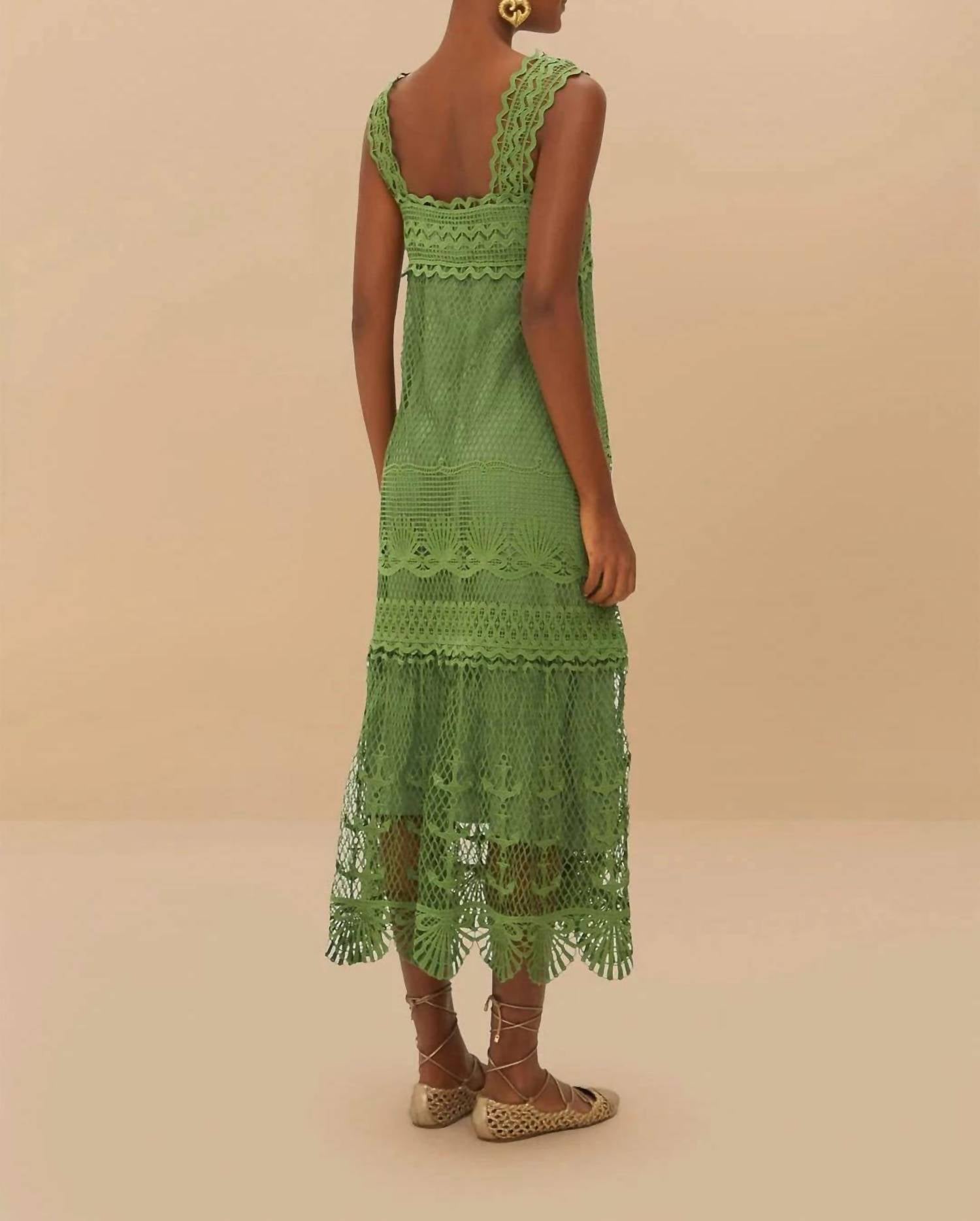 Farm Rio - Nautical Guipire Maxi Dress