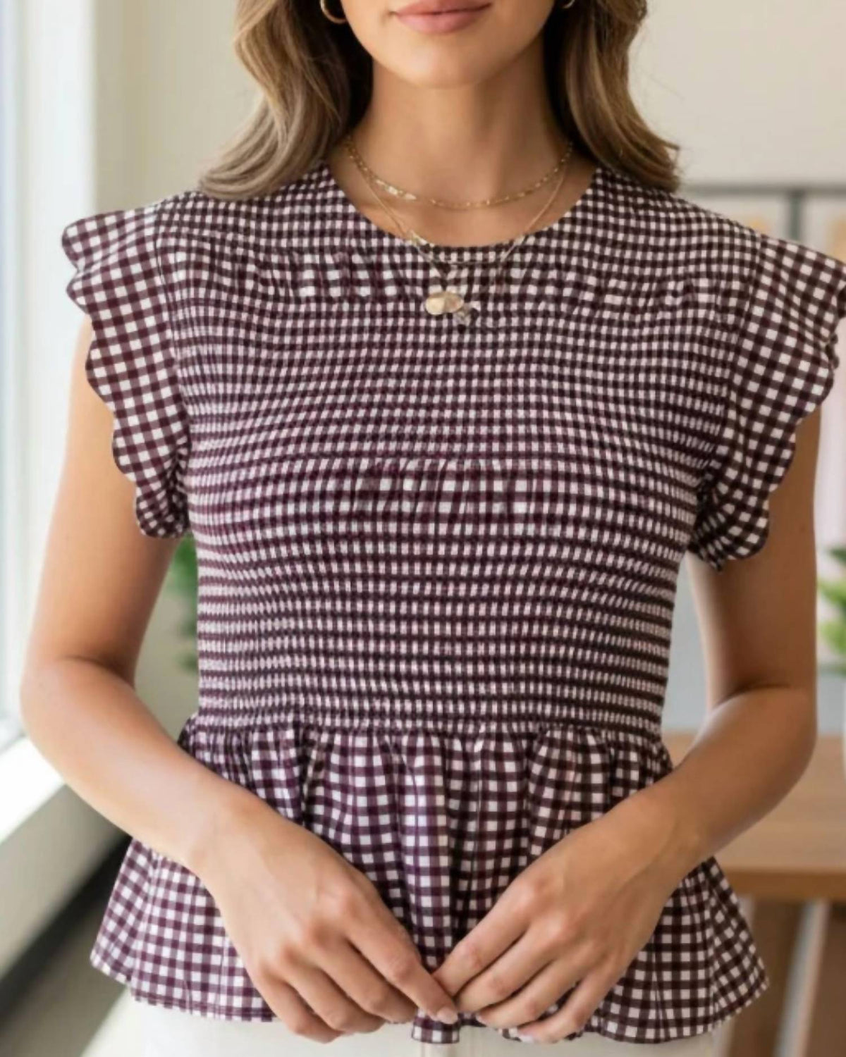 Umgee - Picnic Perfection Gingham Top