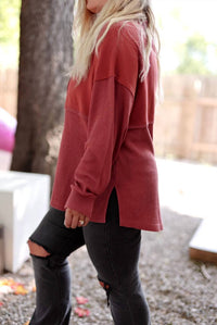 Jadelynn Brooke - Women's Ready Or Not Waffle Quarter Zip Top