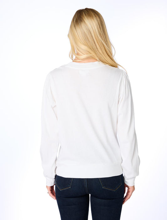 Stewart Simmons - Hail State Glitter Script Long Sleeve Tee