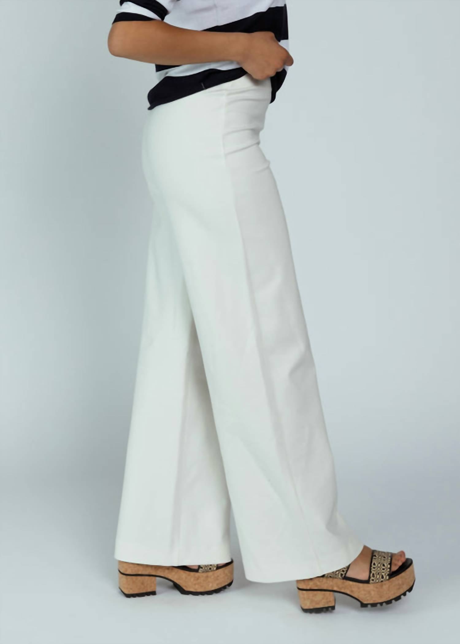 Odeeh - Milk High Waist Wide Leg Pant
