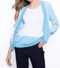 Picadilly - Open Front Stripe Jacket