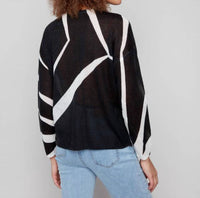 Charlie B - Printed Lightweight Mohair-effect Knit Sweater