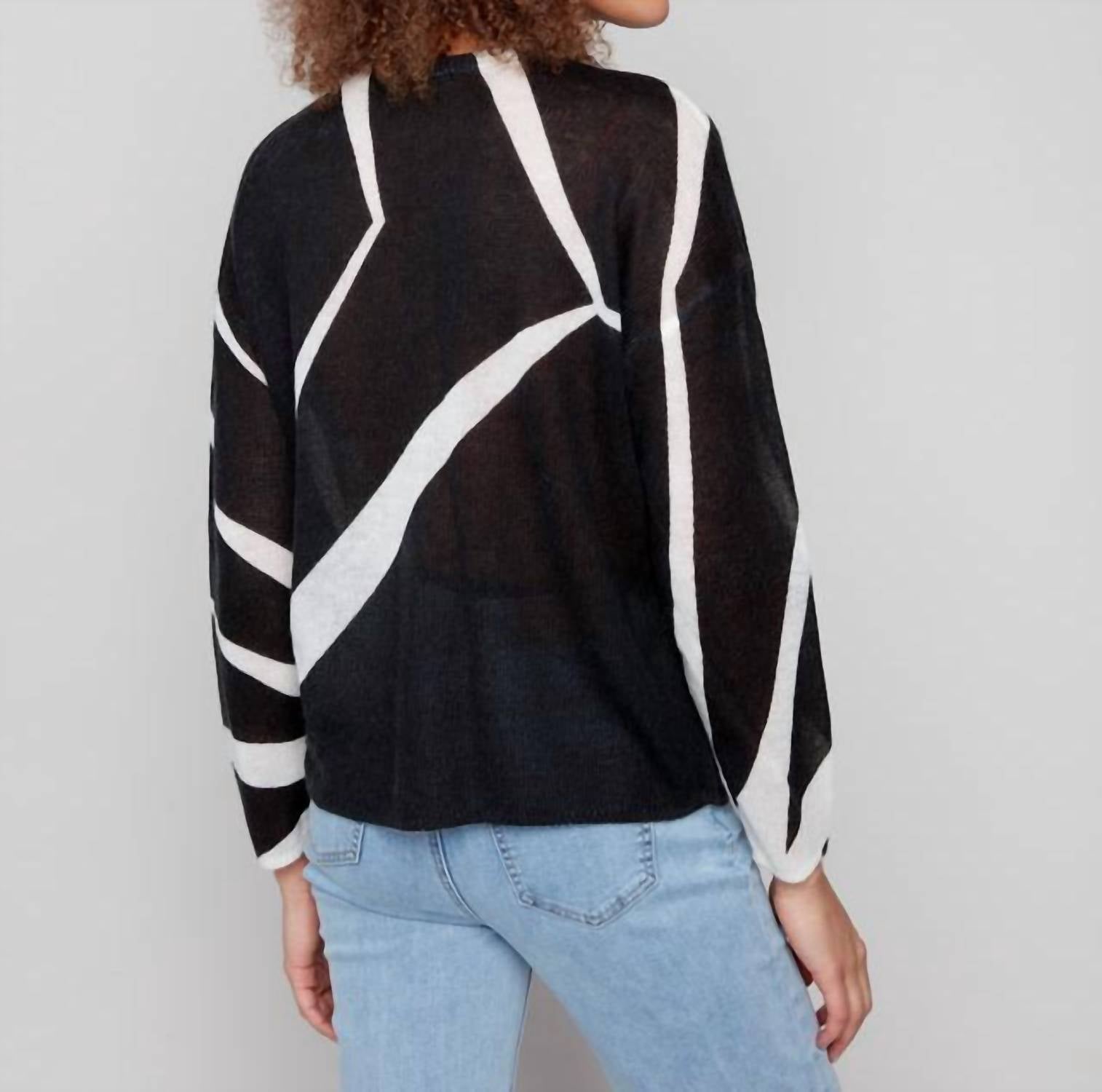 Charlie B - Printed Lightweight Mohair-effect Knit Sweater
