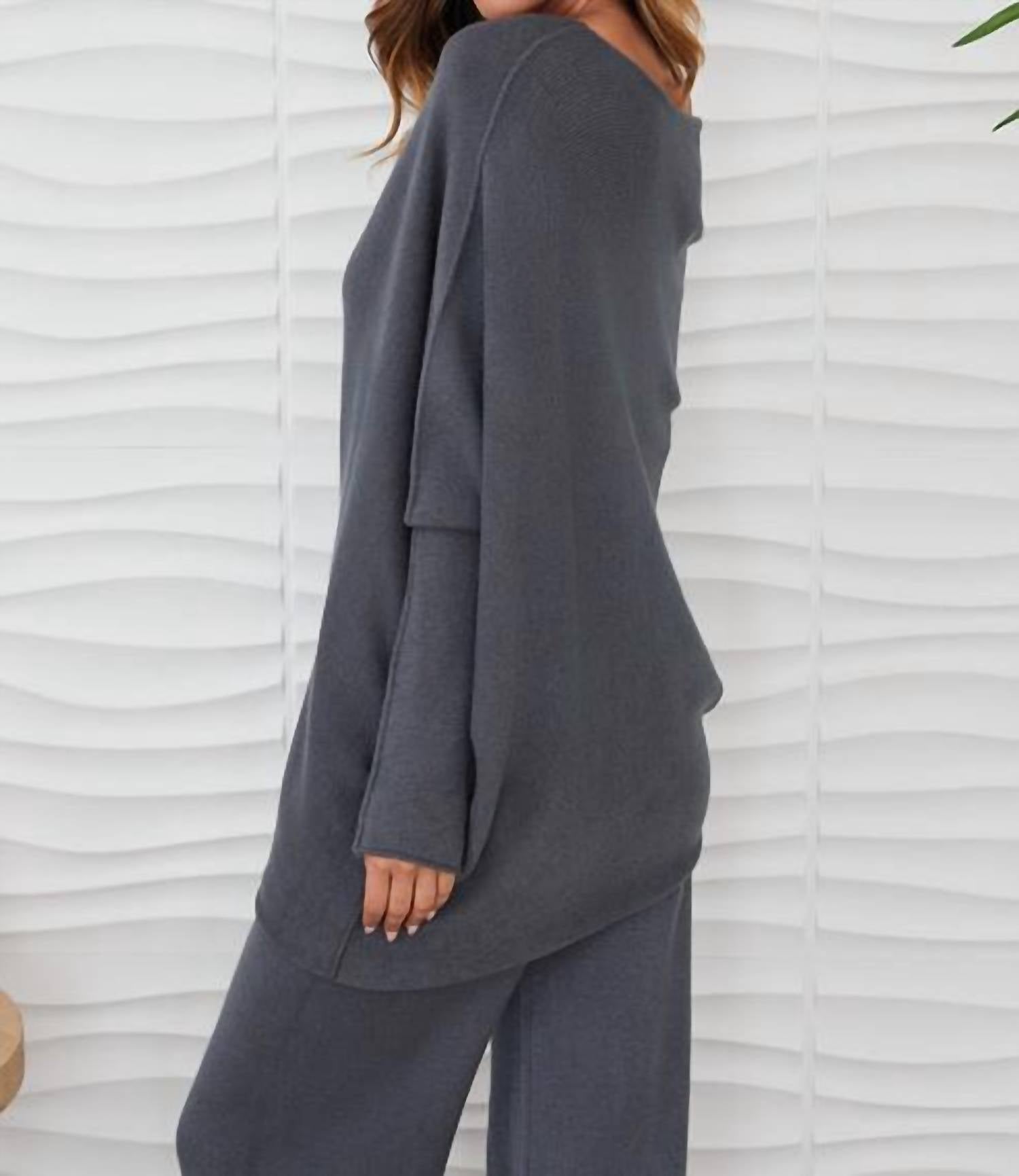 Milio Milano - Asymmetrical Long Sleeve Sweater