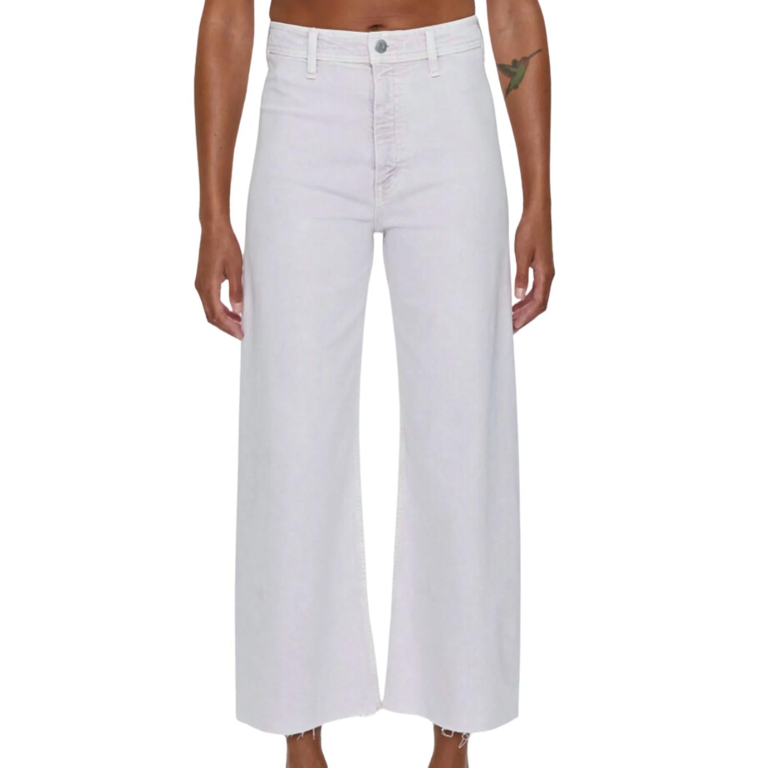 PISTOLA Penny High Rise Wide Leg Crop Jean in lavender haze - women's jeans