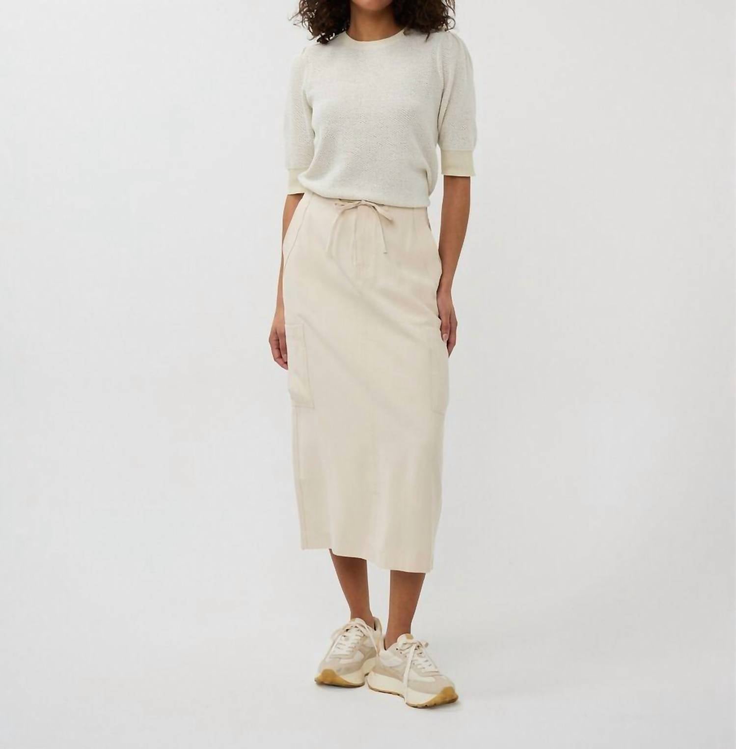 Esqualo - Short Sleeve Gather Sweater
