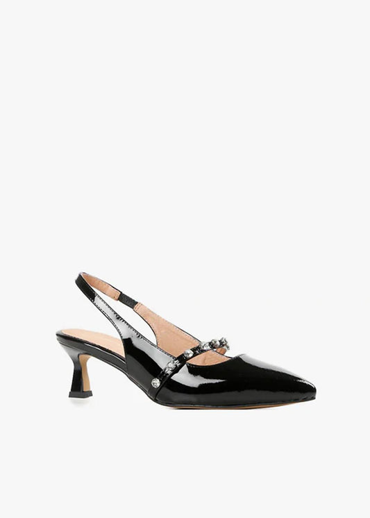 All Black - Women's Tiffany Princess Sling Back Heel