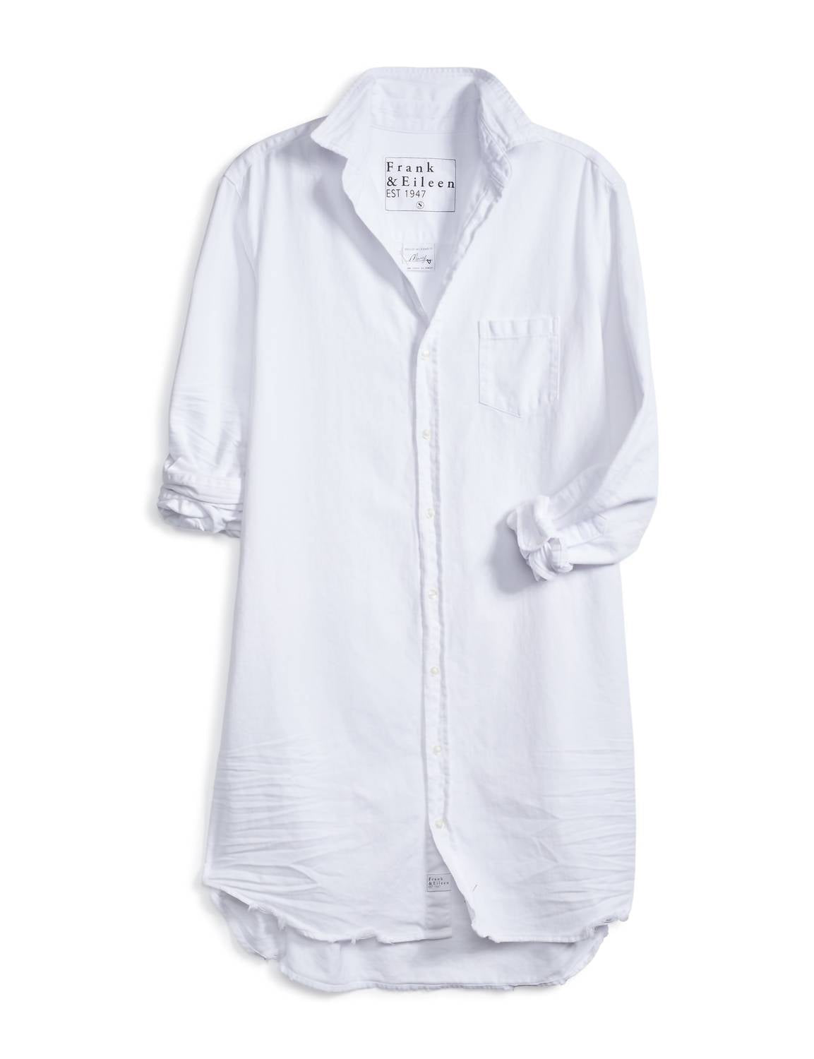 Frank & Eileen Women's Mary Classic Shirtdress in white - women's dress - view 4
