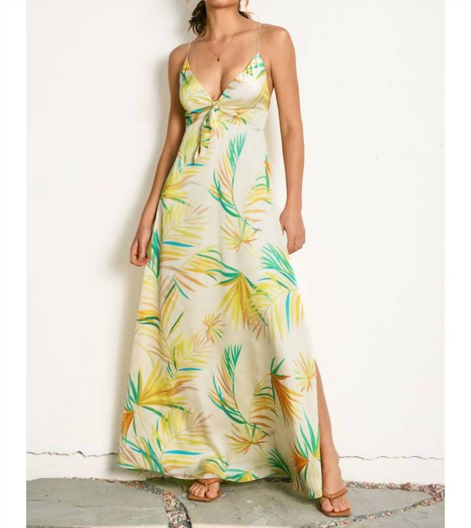 Dress Forum - Alana Palm Leaf Maxi Dress