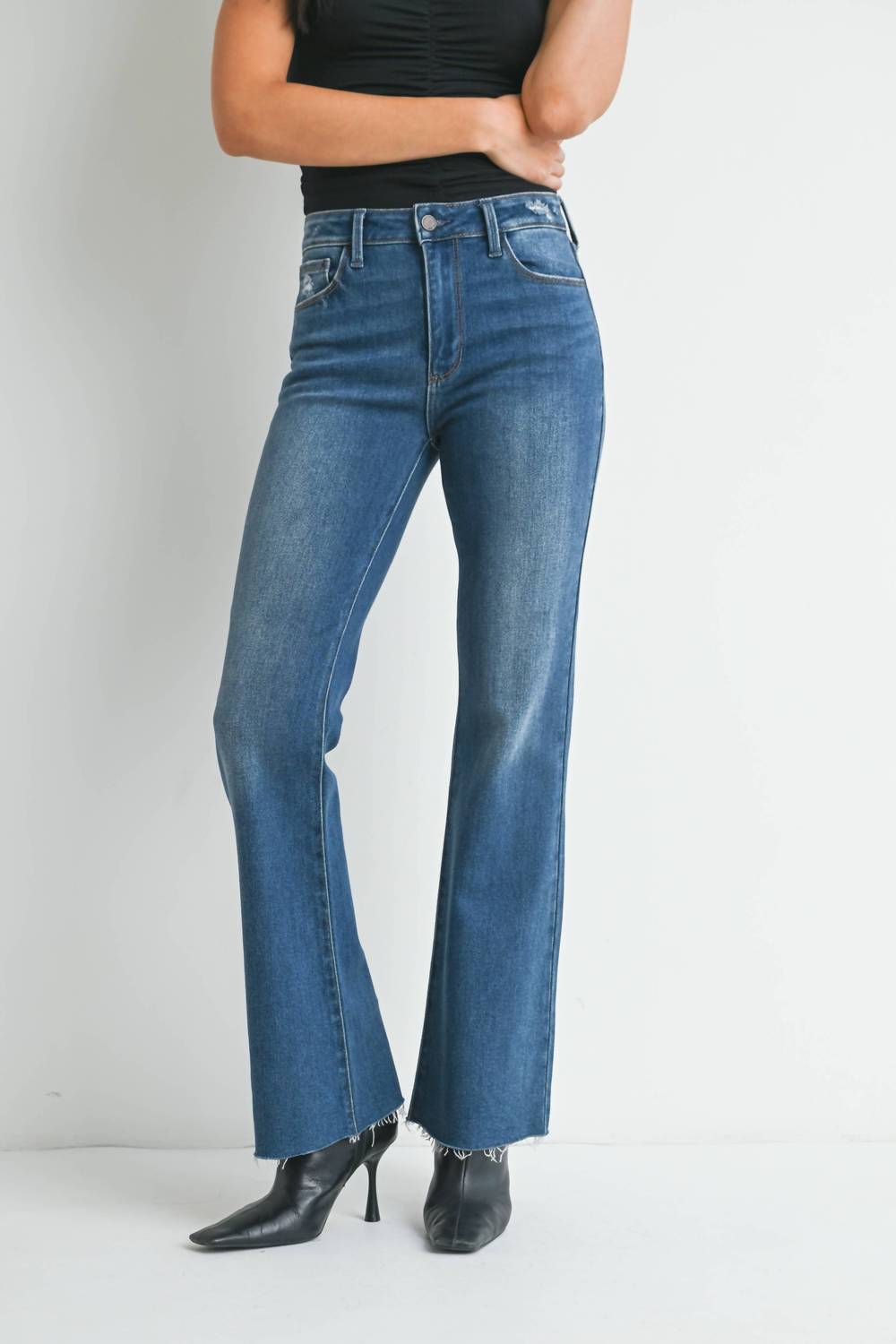 Jbd. - Rowan Flare Jeans With Hem Detail