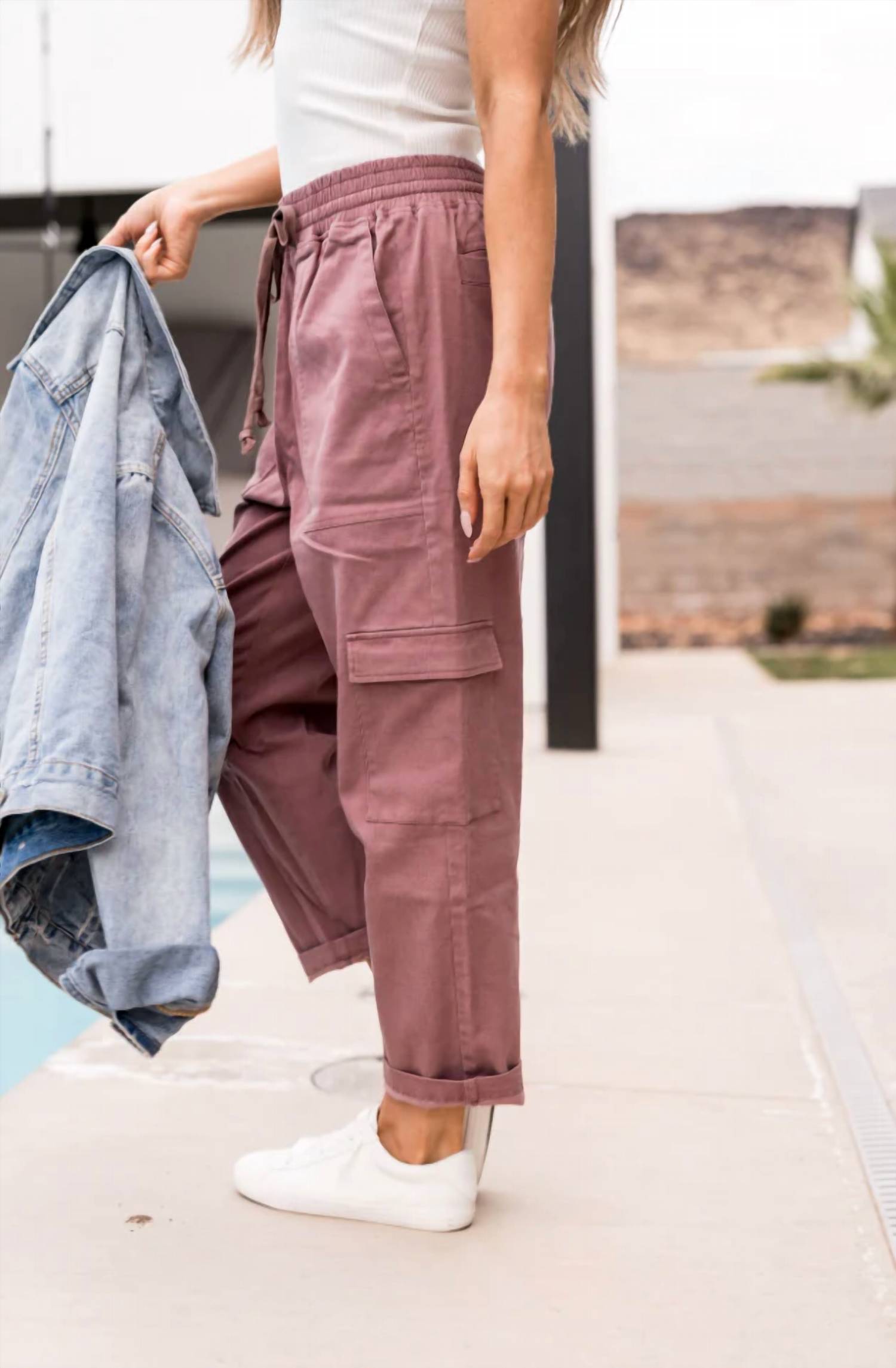 Ampersand Ave - Cargo Crop Pants