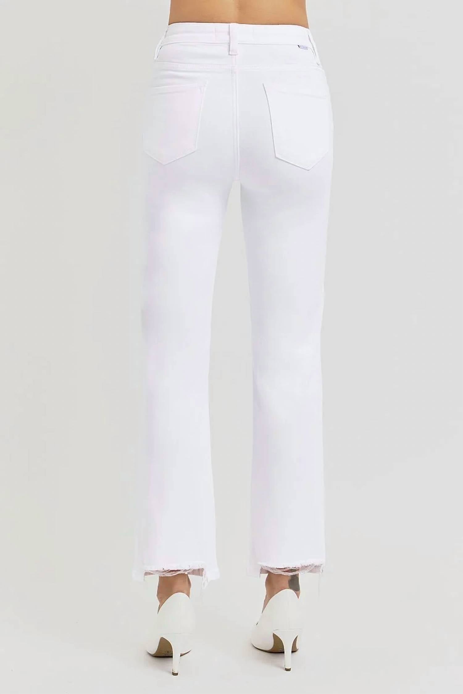 Risen - Nessa High-rise Straight-leg Crop Jeans