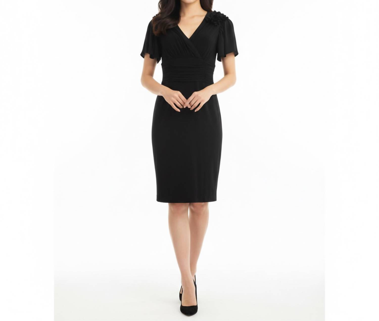 Nue By Shani - Flutter Sleeve Dress