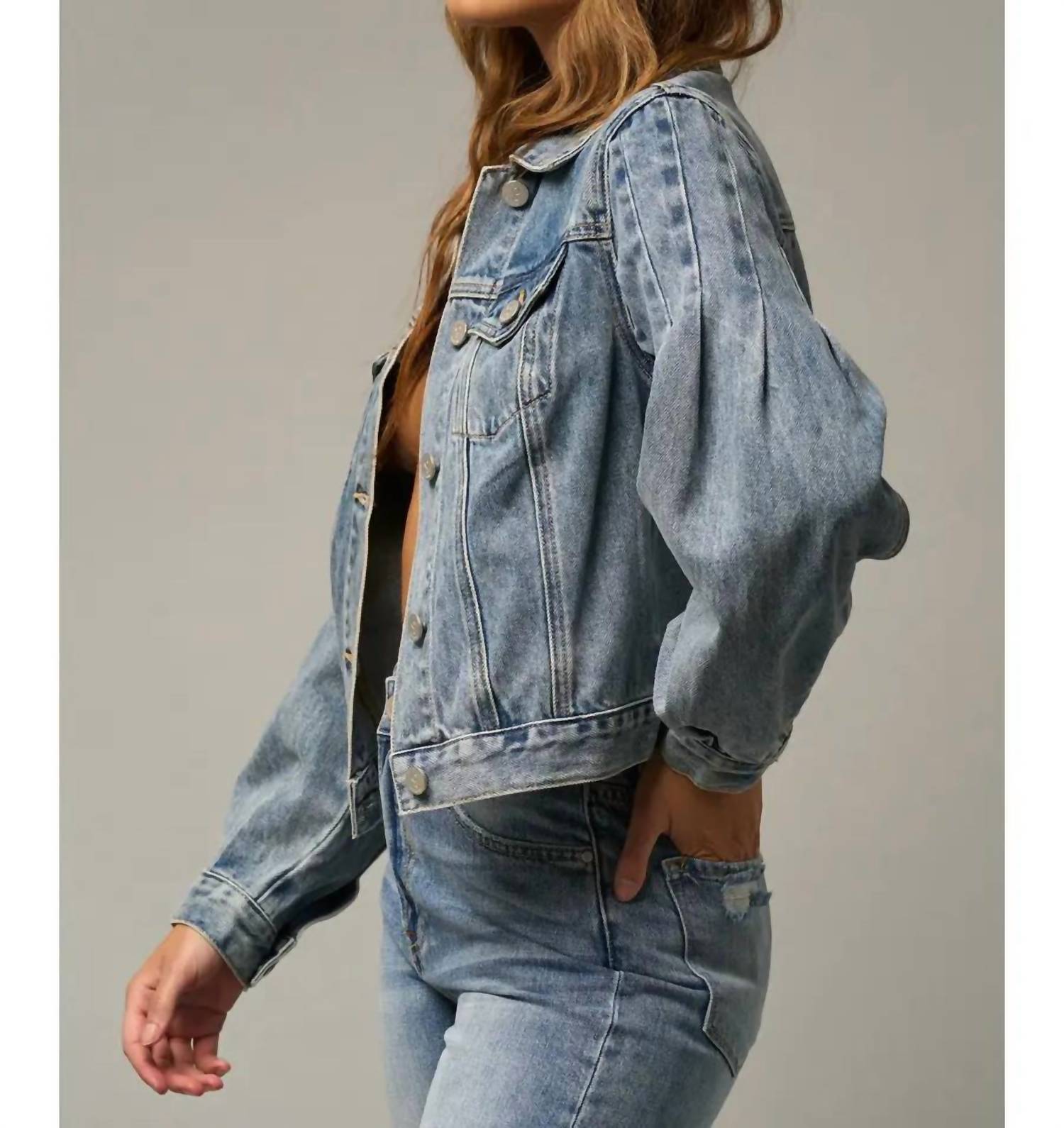 Insane Gene - Puff Sleeve Denim Jacket