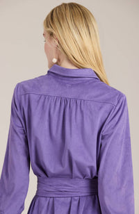 Tyler Boe - Ziva Faux Suede Shirt Dress